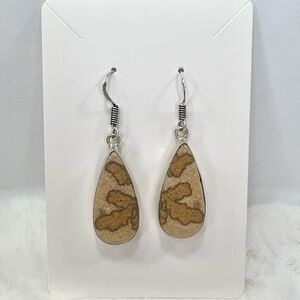 German Dendrite 925 Gemstone Earring